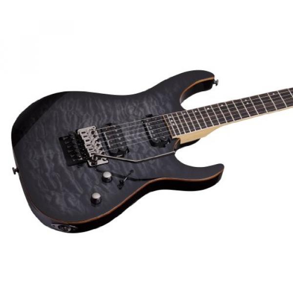 Schecter 1211 Floyd Rose 6 Passive Solid-Body Electric Guitar, Trans Black Burst #3 image