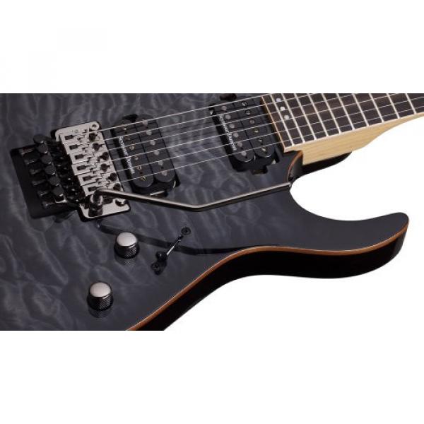 Schecter 1211 Floyd Rose 6 Passive Solid-Body Electric Guitar, Trans Black Burst #4 image