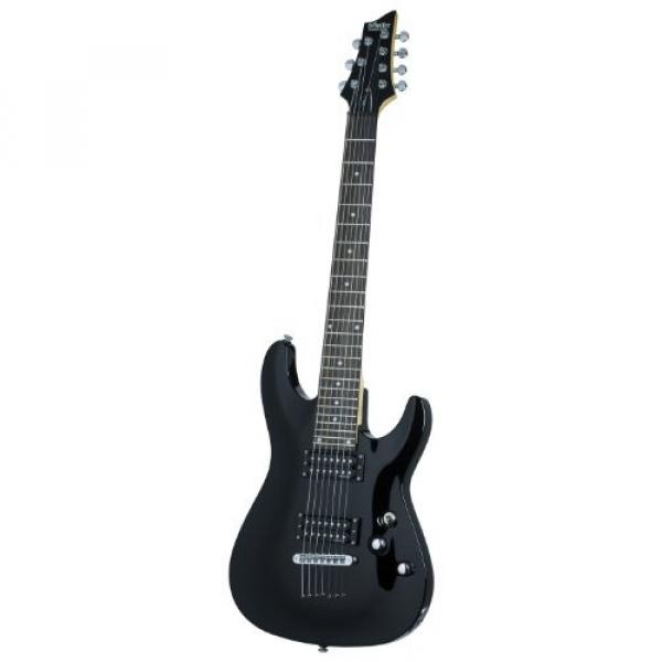 Schecter Omen-7 7-String Electric Guitar (Gloss Black) #1 image