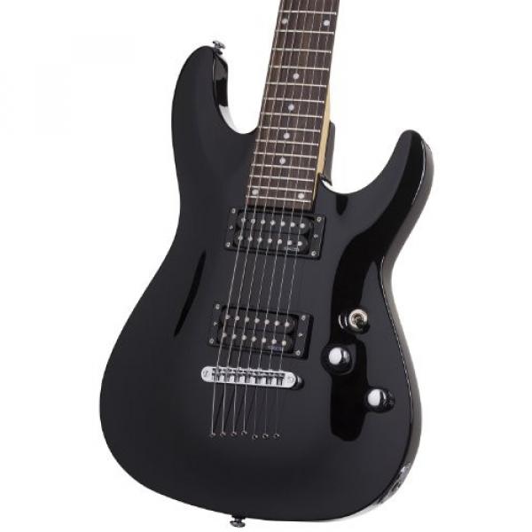 Schecter Omen-7 7-String Electric Guitar (Gloss Black) #2 image