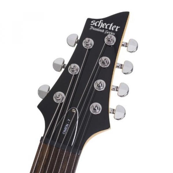 Schecter Omen-7 7-String Electric Guitar (Gloss Black) #4 image
