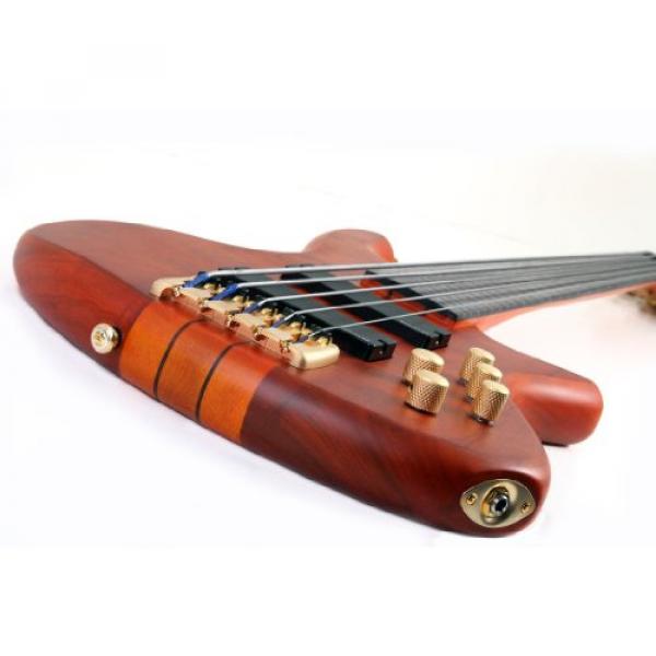 Schecter Stiletto Studio-5 Fretless Electric Bass (5 String, Honey Satin) #7 image