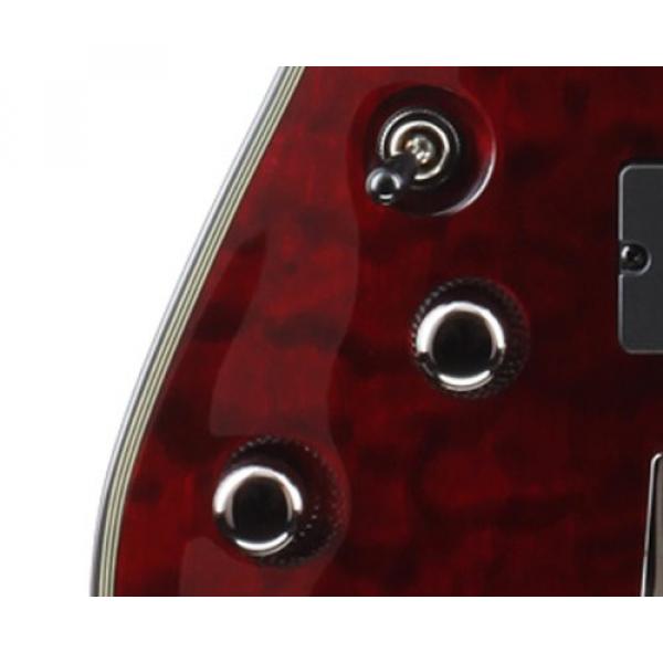 Schecter Damien Elite-8 Left Handed Eight String Electric Guitar - Crimson Red #4 image