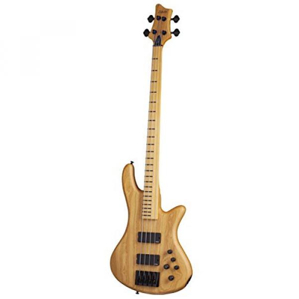 Schecter Stiletto Session-4 Fretless 4-String Bass Guitar, ANS #1 image