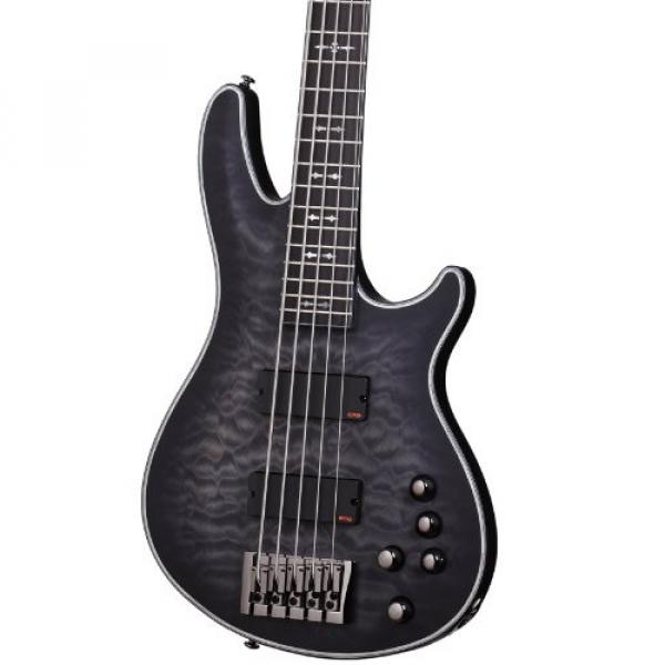 Schecter Hellraiser Extreme-5 5-String Bass Guitar, See-Thru Black Satin #2 image