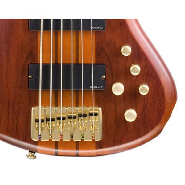 Schecter Stiletto Studio-6 Electric Bass (6 String, Honey Satin) #3 image