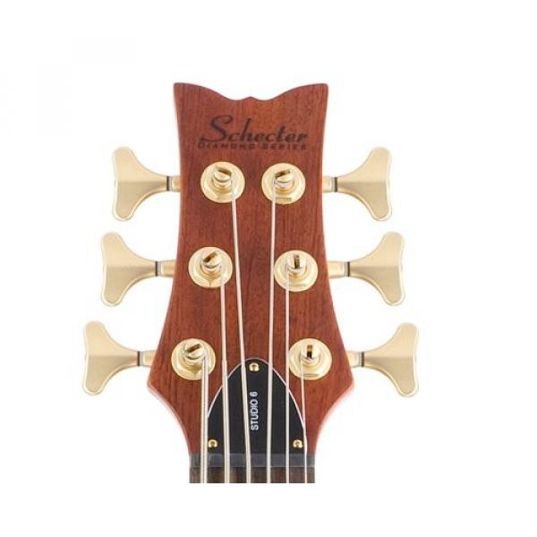 Schecter Stiletto Studio-6 Electric Bass (6 String, Honey Satin) #4 image