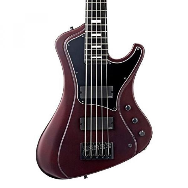 ESP EIISTREAMSL5DMRS Bass Guitar, Deep Red Metallic Satin #2 image