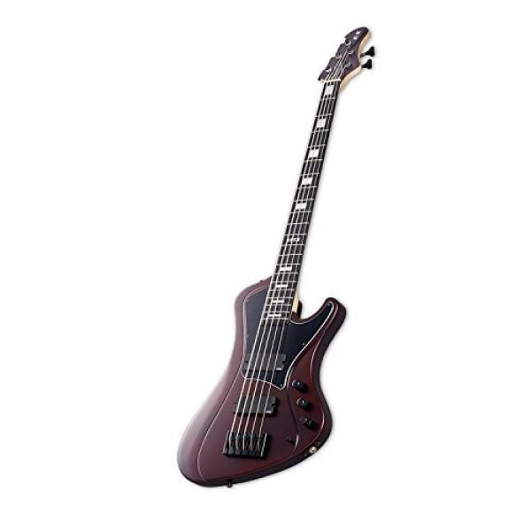 ESP EIISTREAMSL5DMRS Bass Guitar, Deep Red Metallic Satin #7 image