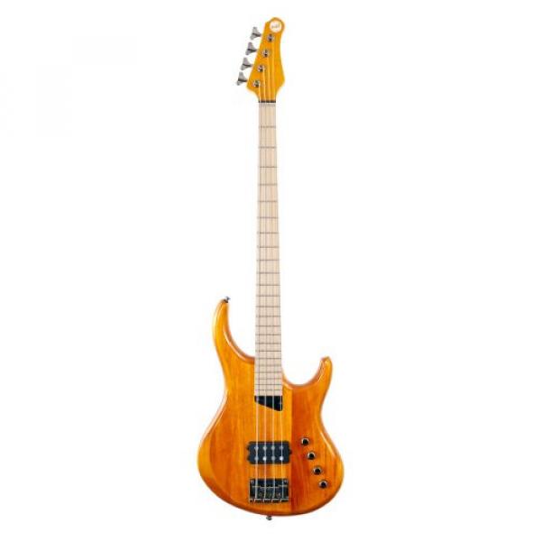 MTD Kingston &quot;The Artist&quot; Bass Guitar (4 String, Maple, Amber) #1 image