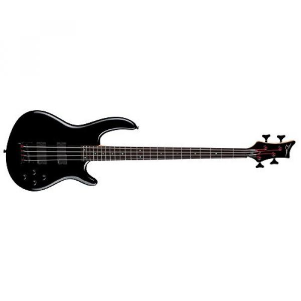 Dean E4 EMG CBK Edge 4-String Bass Guitar with EMGs, Classic Black #1 image