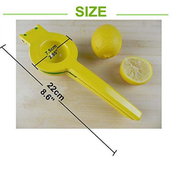 Lemon Squeezer | Premium Quality Metal Lemon Lime Squeezer | Manual Citrus Press Juicer | Fruit Press Works for Limes and Oranges No Pulp or Seeds | 2-Bowl-in-1 #3 image