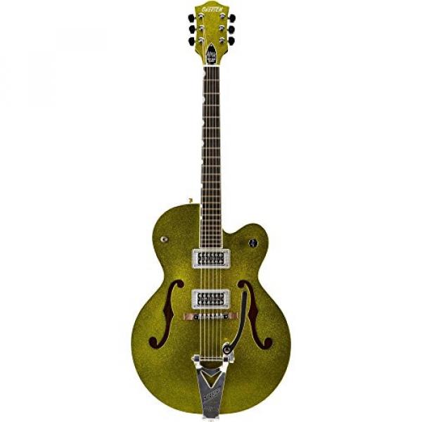 Gretsch Guitars G6120SH Brian Setzer Hot Rod Semi-Hollow Electric Guitar Green Sparkle #3 image