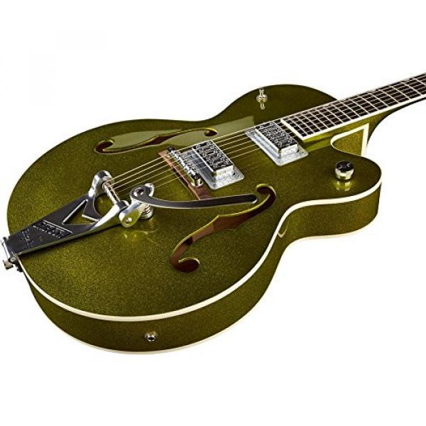 Gretsch Guitars G6120SH Brian Setzer Hot Rod Semi-Hollow Electric Guitar Green Sparkle #5 image