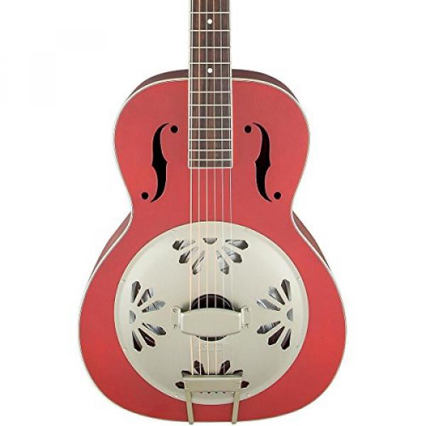 Gretsch Guitars G9241 Alligator Biscuit Round-Neck Acoustic-Electric Resonator Guitar Chieftain Red #1 image