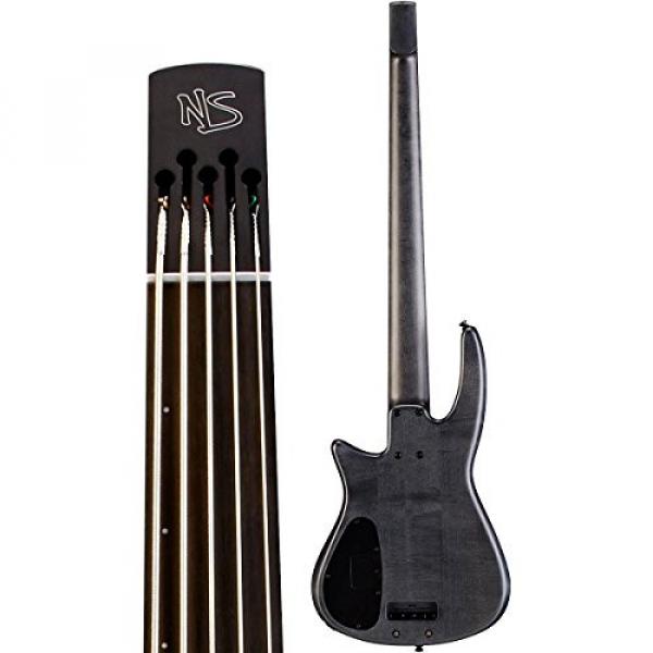 NS Designs NS CR5-BG-CHS-FL Bass Guitar, Charcoal Satin, Fretless #4 image