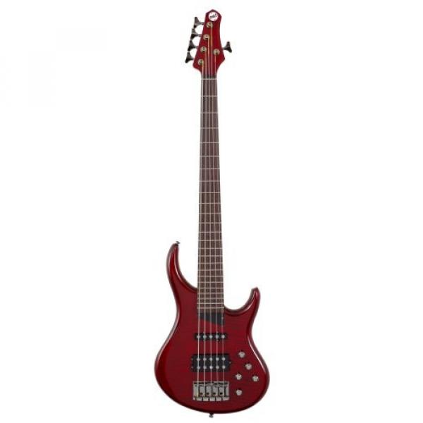 MTD Kingston &quot;The Heir&quot; Bass Guitar (5 String, Rosewood, Transparent Cherry) #1 image