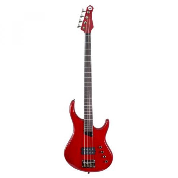 MTD Kingston &quot;The Artist&quot; Bass Guitar (4 String, Rosewood, Transparent Cherry) #1 image