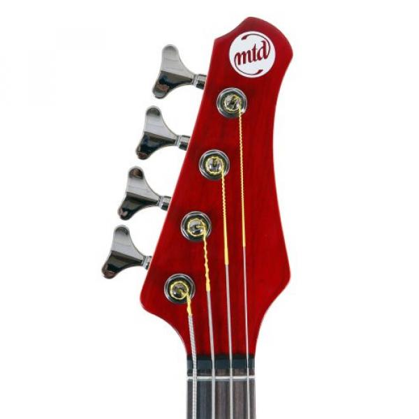 MTD Kingston &quot;The Artist&quot; Bass Guitar (4 String, Rosewood, Transparent Cherry) #3 image