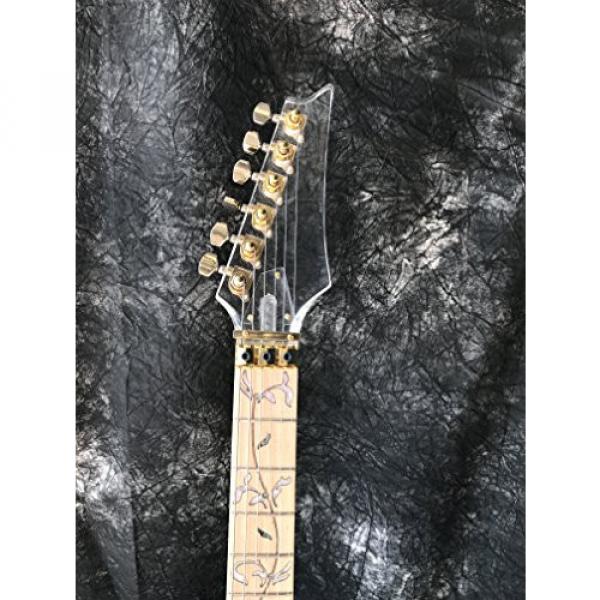 Starshine IB style populer crystal electric guitar multi color led light frets gold hardware #4 image