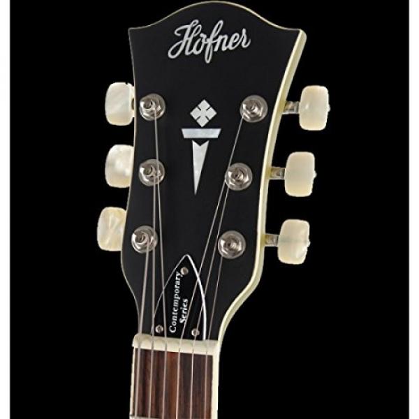 Hofner HOF-HCT-VTH-MOG CT Verythin Electric Guitar, Matte Olive Green #2 image