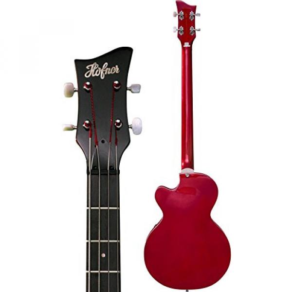 Hofner Igntion Club LTD Electric Bass Guitar Metallic Red #4 image