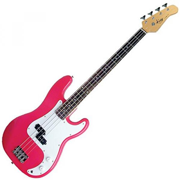 Kay KB24P Electric Bass Guitar-Long Scale - (Pink) #1 image
