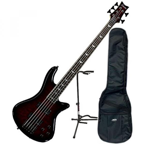Schecter 2502 Stiletto Extreme 5 BCH Electric Bass w/ Gig Bag and Stand #1 image