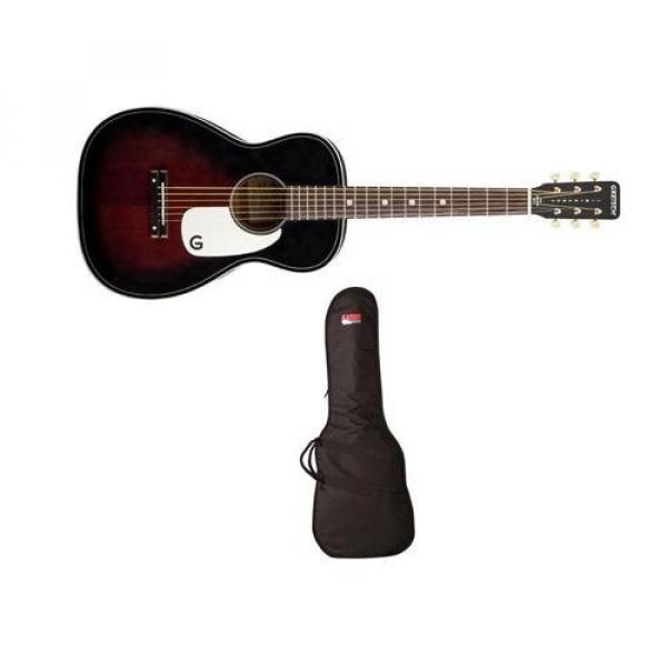 Gretsch Roots Collection G9500 Jim Dandy Flat Top Acoustic Guitar, 2-Color Sunburst - With Gator Cases GBE-MINI-ACOU Mini Acoustic Guitar Gig Bag #1 image