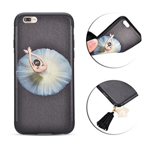 iPhone 7 Plus Case, Bonice Unique Elegant 3D Dancing Ballet Girl Ultra Thin Slim Exact Fit Rubber Art Creative Scratch-Resistant Non-slip Protective Skin - 01 #1 image