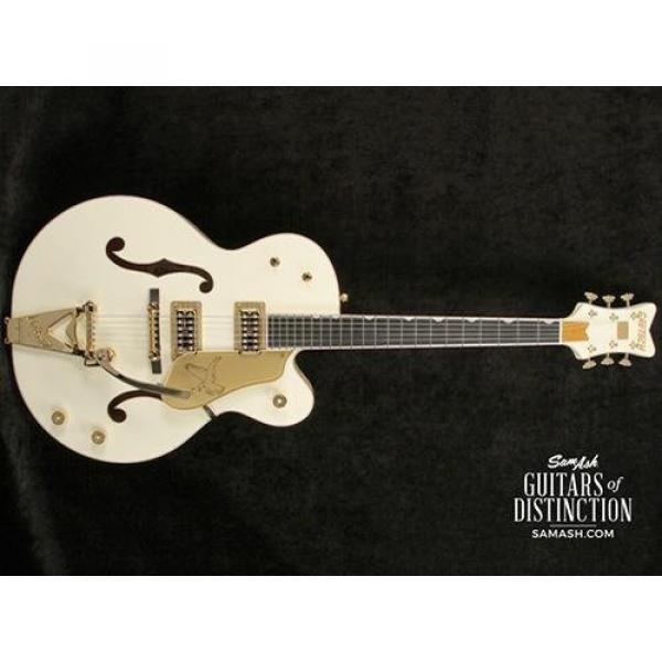 Gretsch G6136T-59GE Golden Era Edition 1959 Falcon with Bigsby Hollow Body Electric Guitar Vintage White (SN:JT15113561) #2 image