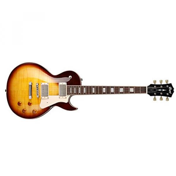 Cort CR250VB Classic Rock Series Electric Guitar Arched Flamed Maple Top, Vintage Burst #1 image