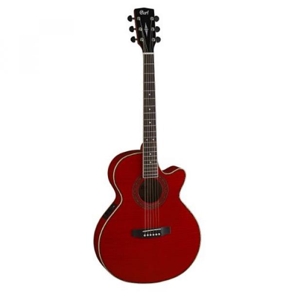 Cort Sfx-Fm-Tr Acoustic/Electric Single Cutaway Guitar - Trans Red #1 image