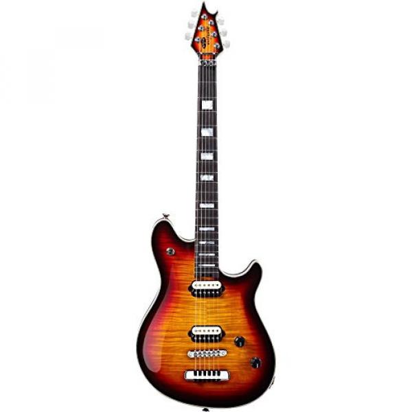 EVH Wolfgang USA 5A 3-Tone Sunburst Electric Guitar with case #2 image