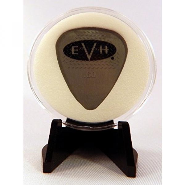 EVH Eddie Van Halen Gray Guitar Pick With MADE IN USA Display Case &amp; Easel #1 image