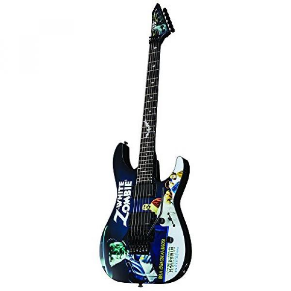 ESP LTD Kirk Hammett Signature White Zombie Graphic Electric Guitar #3 image