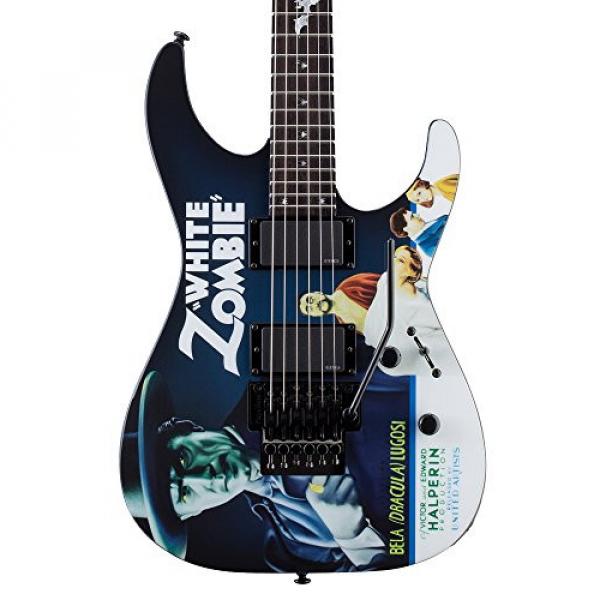 ESP LTD Kirk Hammett Signature White Zombie Graphic Electric Guitar #5 image