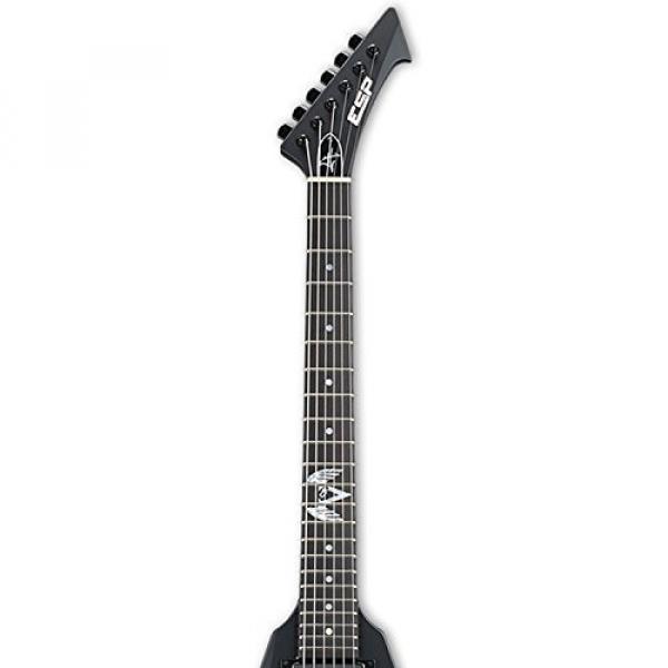 ESP EVULTUREBLKS James Hetfield Signature Vulture Electric Guitar, Black Satin #3 image