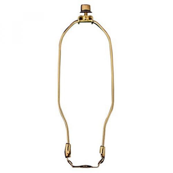 Royal Designs 7 Heavy Duty Lamp Harp, Finial and Lamp Harp Holder Set, Polished Brass, More Sizes Available (HA-1001-7BR-1) by Royal Designs, Inc #1 image