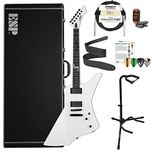ESP LSNAKEBYTESW-Kit01 ESP LTD James Hetfield Snake Byte Snow White Electric Guitar #1 image
