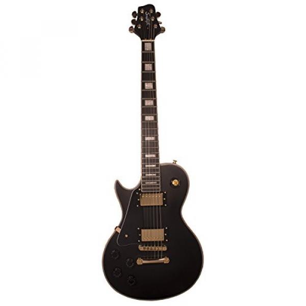 Sawtooth ST-H68C-LH-STNBK Heritage Series Left-Handed Maple Top Electric Guitar, Satin Black #2 image