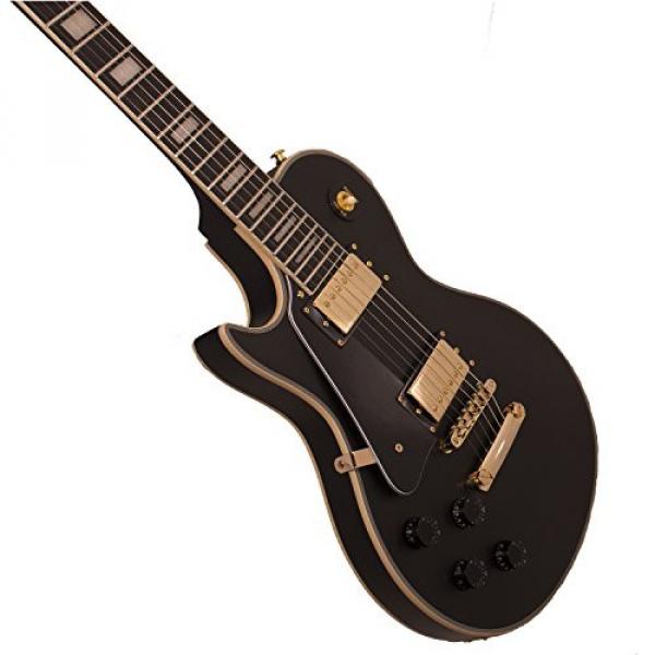 Sawtooth ST-H68C-LH-STNBK Heritage Series Left-Handed Maple Top Electric Guitar, Satin Black #5 image