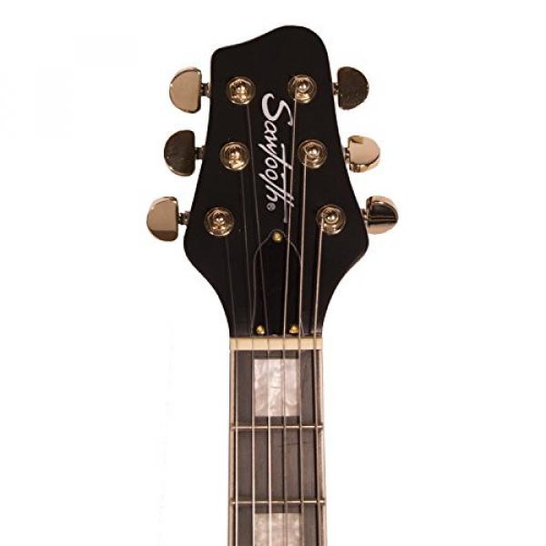 Sawtooth ST-H68C-LH-STNBK Heritage Series Left-Handed Maple Top Electric Guitar, Satin Black #6 image
