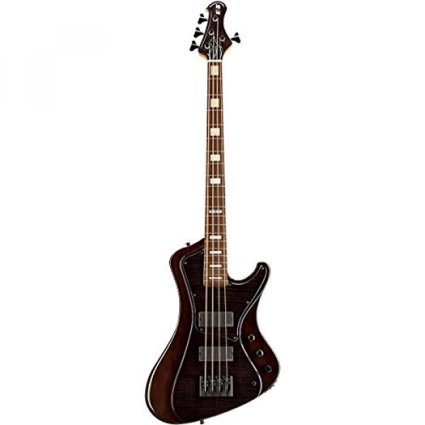 ESP E-II Stream - See Thru Black Flamed Maple Electric Bass #3 image