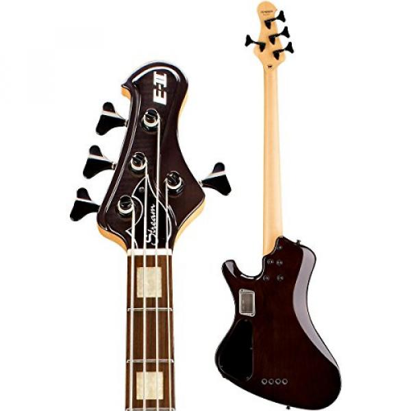 ESP E-II Stream - See Thru Black Flamed Maple Electric Bass #4 image
