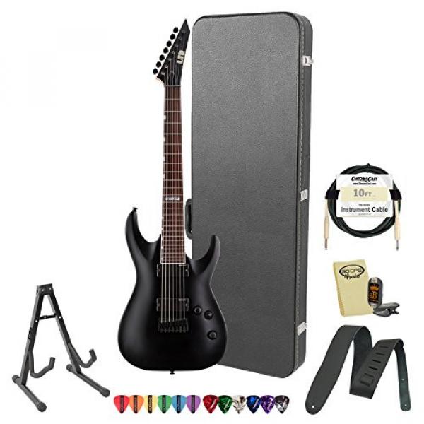 ESP JB-MH207-BLKS-KIT-2 Black Satin Electric Guitar with Accessories and Hard Case #1 image