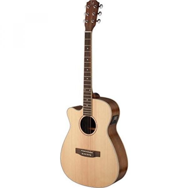 James Neligan ASY-ACE LH ASYLA Series Left Handed Auditorium Cutaway Acoustic-Electric Guitar #1 image