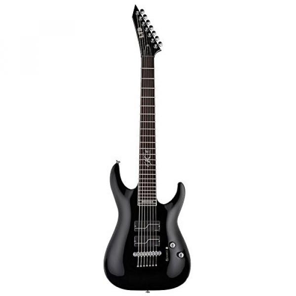 ESP LSC607BBLKF Solid-Body Electric Guitar, Black Fishman #1 image