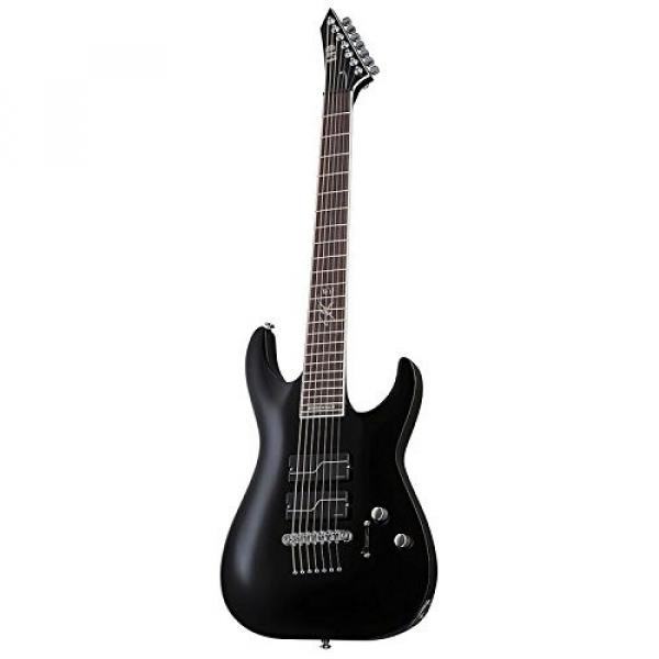 ESP LSC607BBLKF Solid-Body Electric Guitar, Black Fishman #3 image