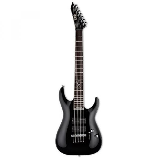 ESP LSC607BBLKF Solid-Body Electric Guitar, Black Fishman #5 image